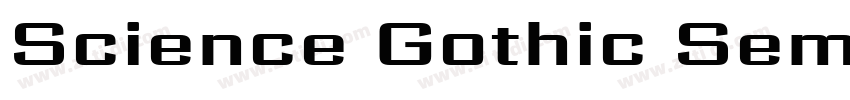 Science Gothic SemBd字体转换